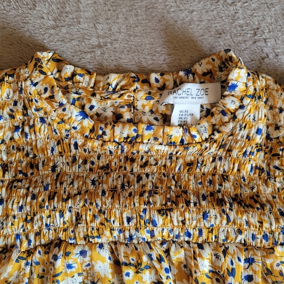 Rachel Zoe floral sleeveless blouse size XS - Picture 5 of 14